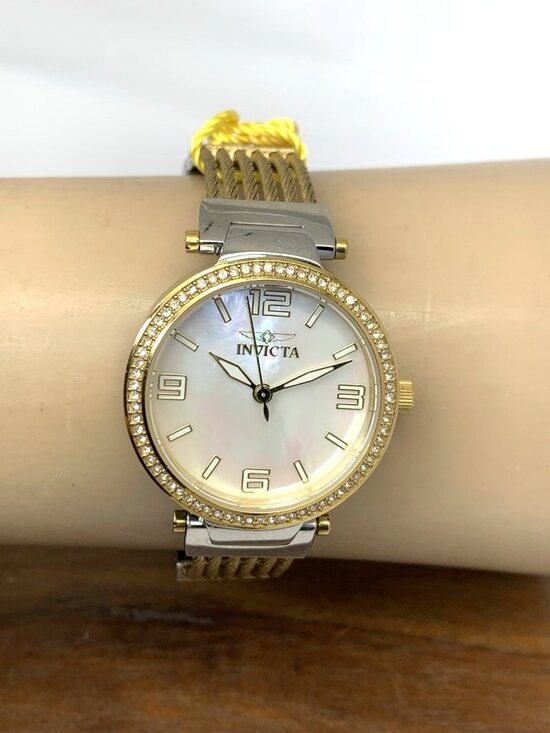 Invicta Women\'s Watch Bolt 29141 Quartz Mother of Pearl Dial Two Tone Steel 30mm main image 13